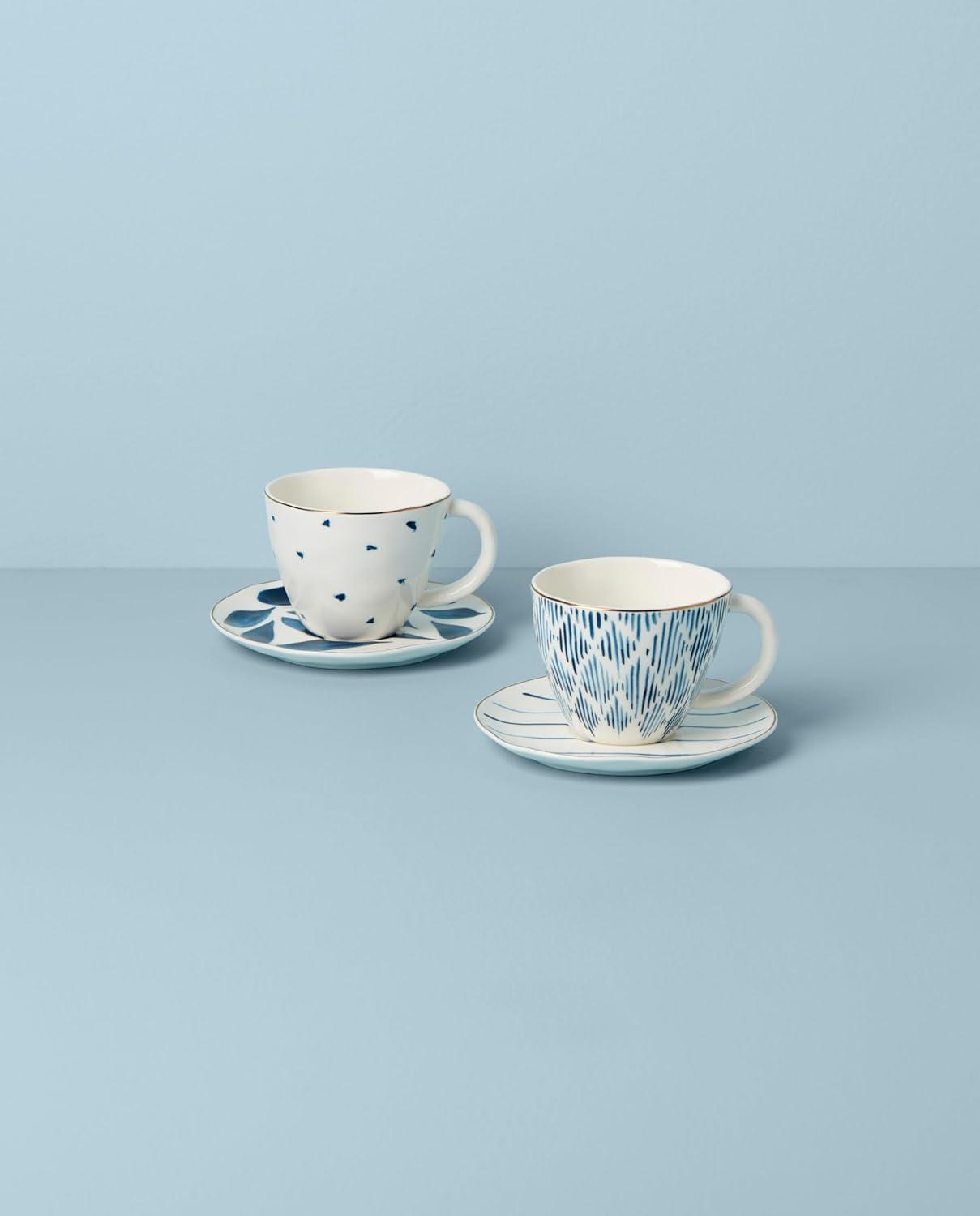 4 Piece Tea Cup And Saucer Set