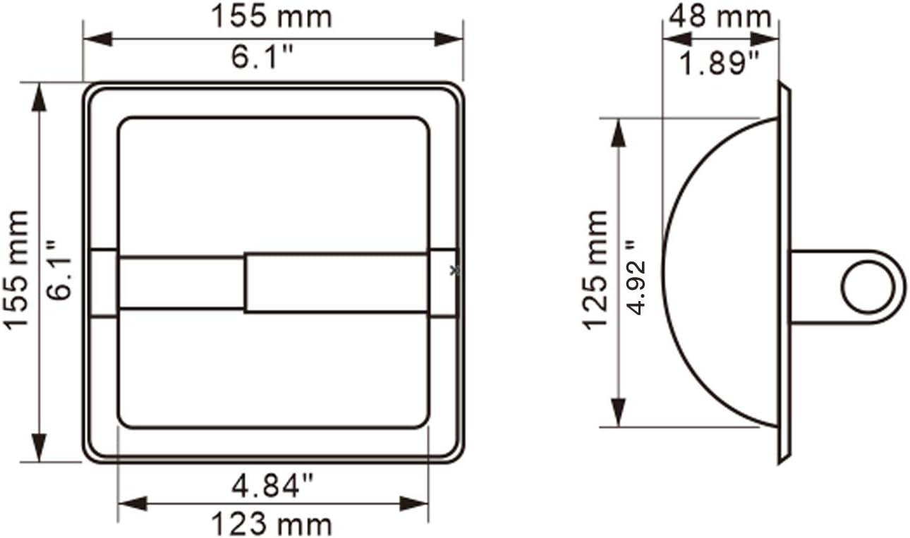 Oil Rubbed Bronze Recessed Stainless Steel Toilet Paper Holder