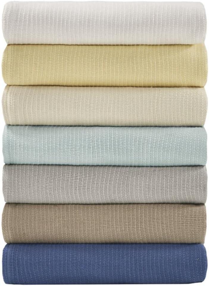 Freshspun Basketweave Cotton Bed Blanket