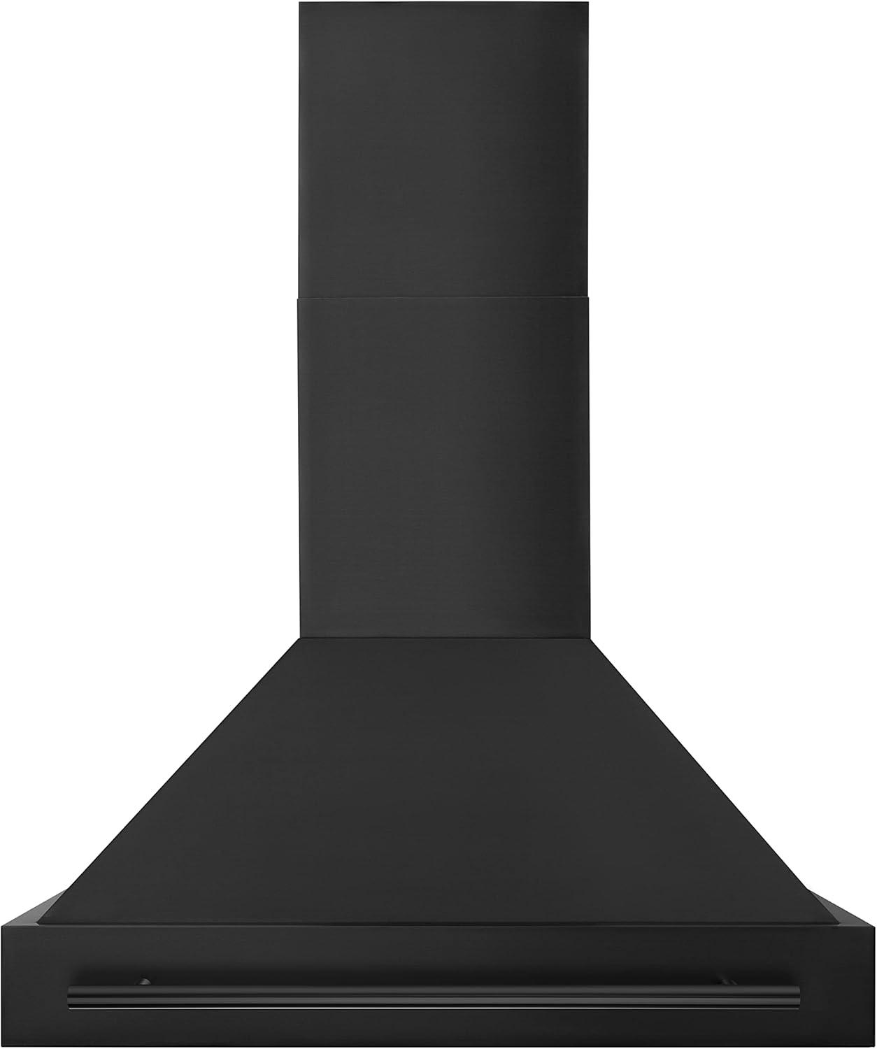 ZLINE ZLINE 36 in. Black Stainless Steel Range Hood W/ Black Stainless Steel Handle (BS655-36-BS) BS655-36-BS