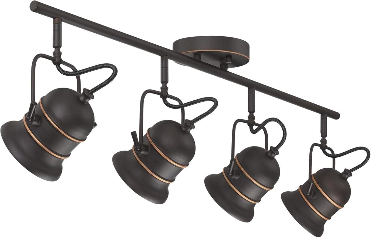 Boswell Oil Rubbed Bronze 4-Light Industrial Track Light