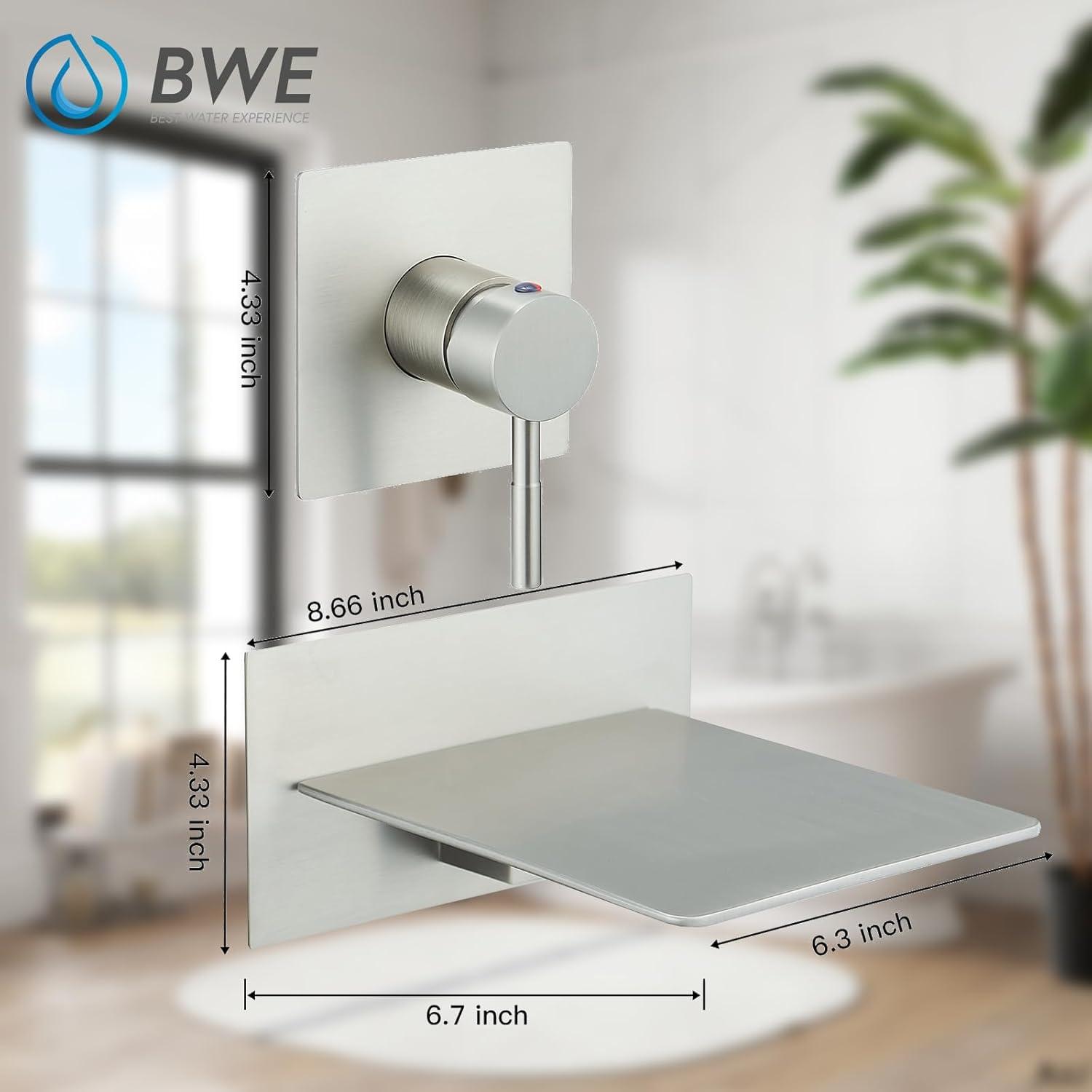 VIBRANTBATH Wall Waterfall Faucet B-93008-BG