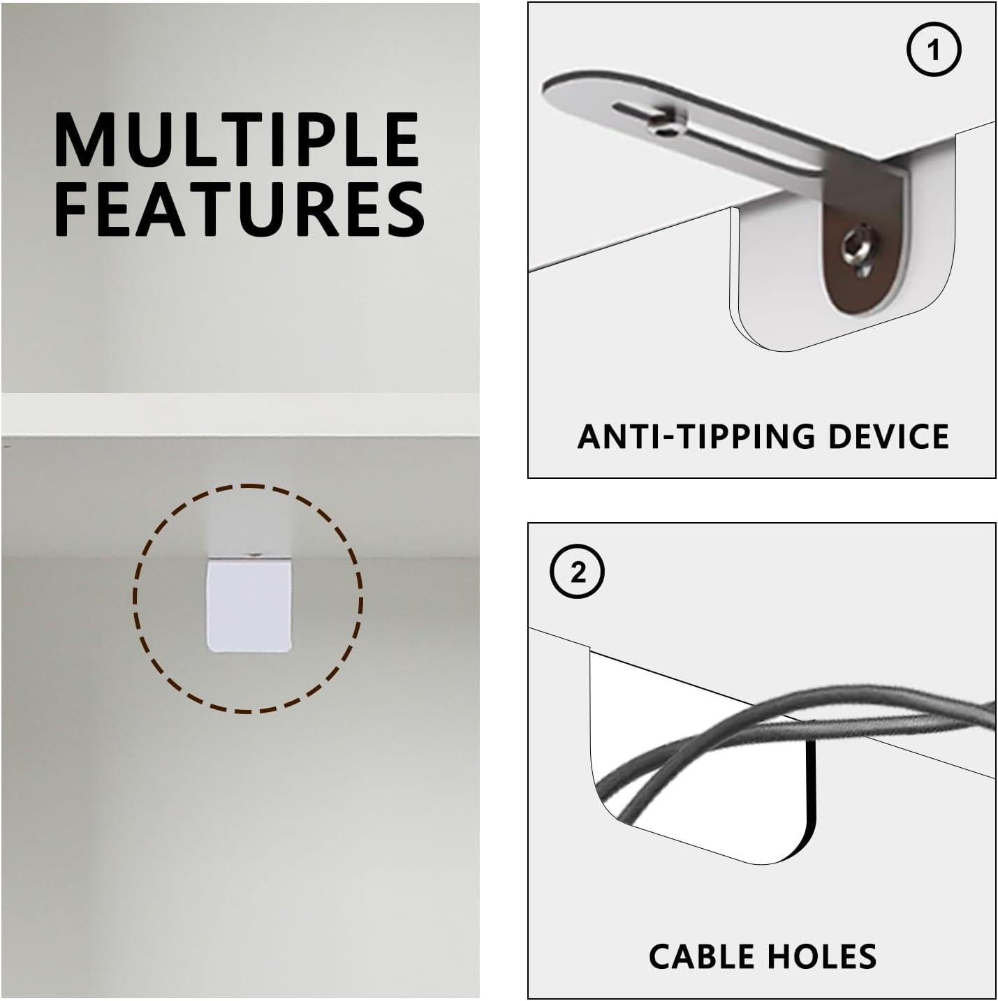 6 Cube Storage Organizer with Legs, 3 Tier Cube Low Bookcase Freestanding Storage Display Organizer for Home Office, Six-Cubes Open Shelf Bookshelf (White, 6 Cube Vertical)