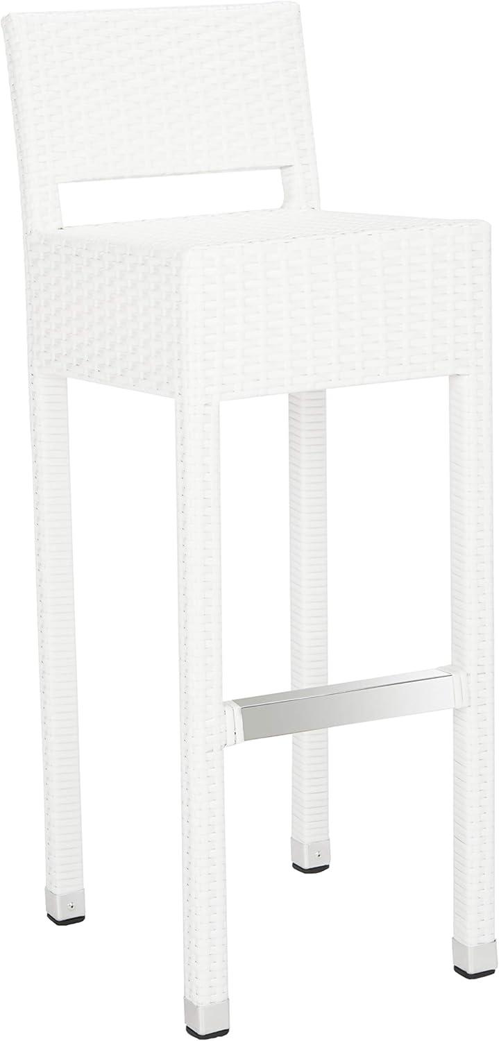 Landry Barstool - Indoor/Outdoor - FOX5212 - White - Safavieh