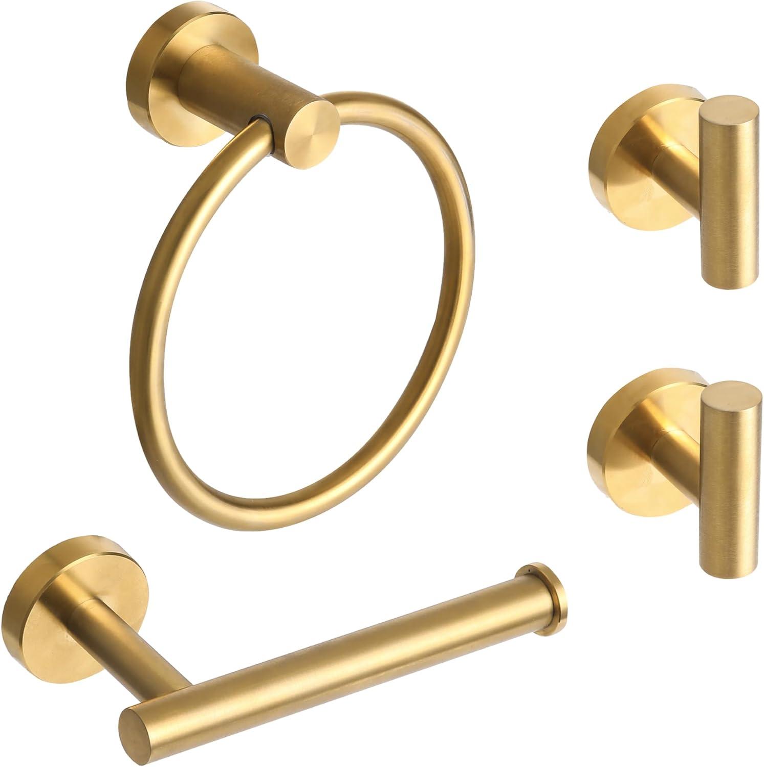 4 Piece Stainless Steel Bathroom Hardware Set,Bathroom Accessories Kit