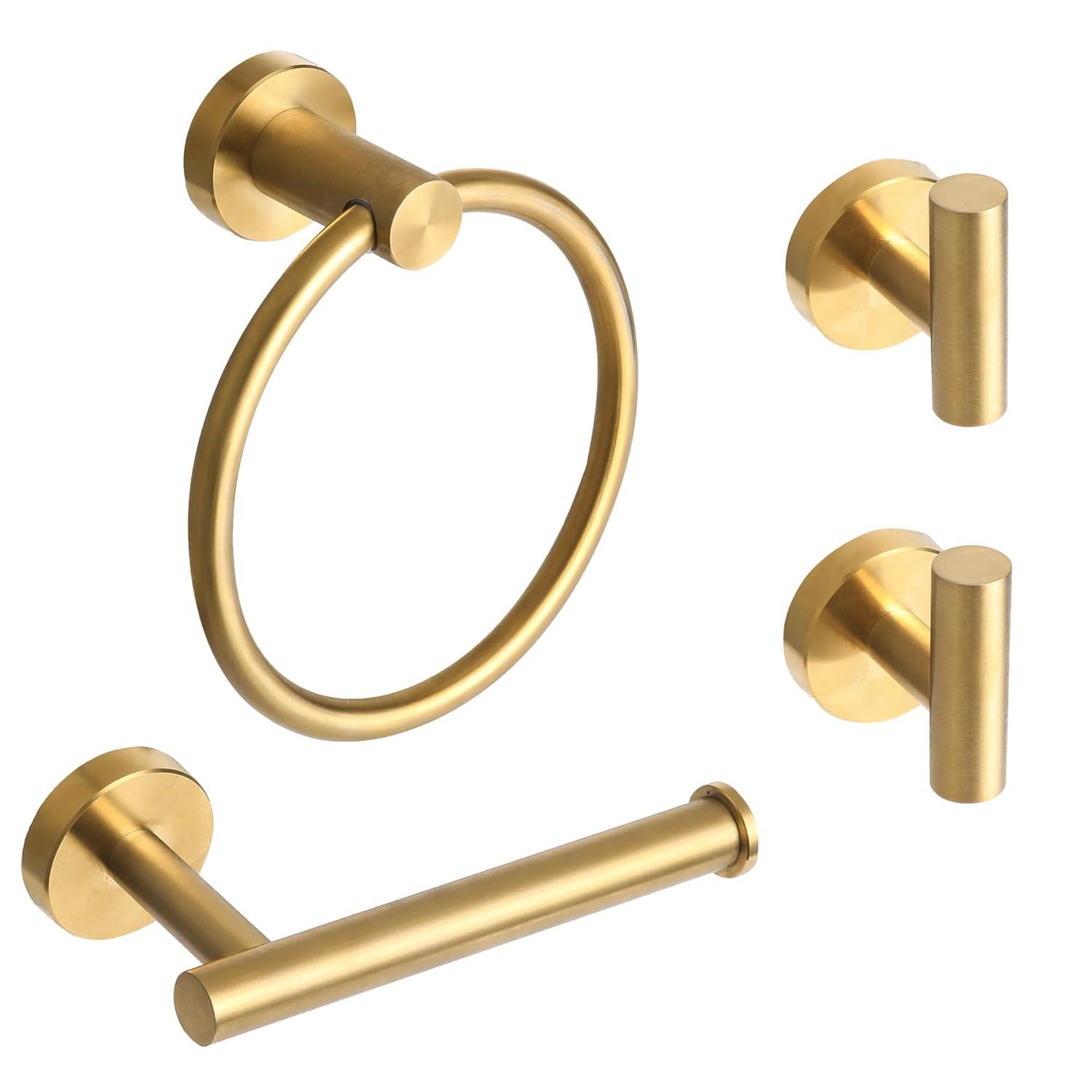 4 Piece Stainless Steel Bathroom Hardware Set,Bathroom Accessories Kit