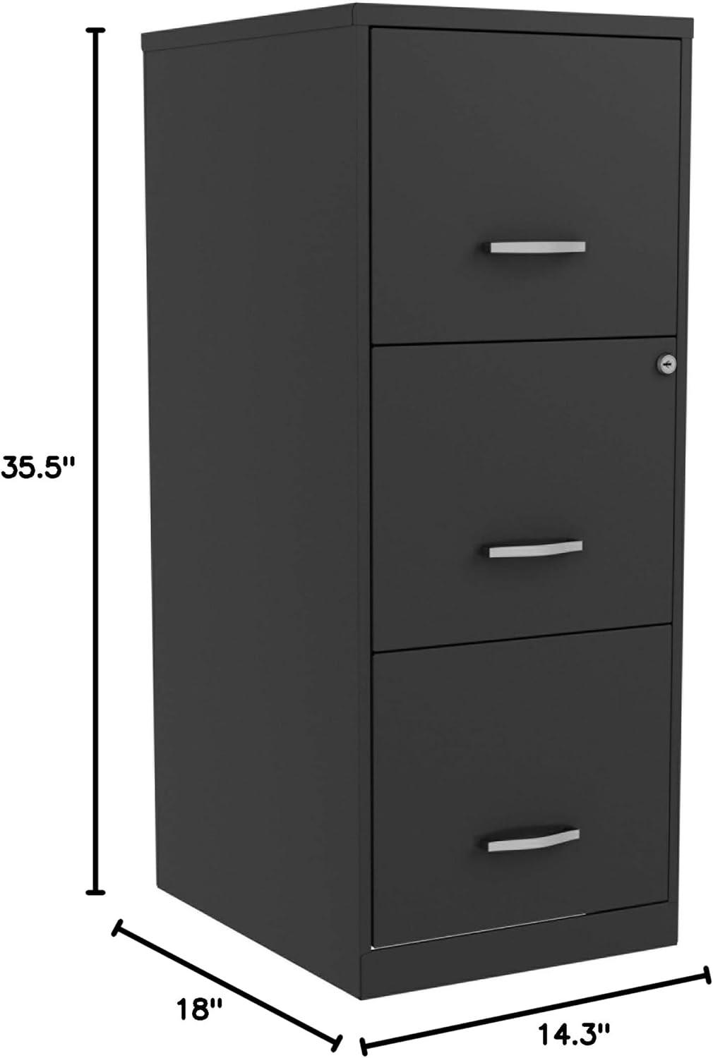 Beige Steel 2-Drawer Lockable Vertical File Cabinet