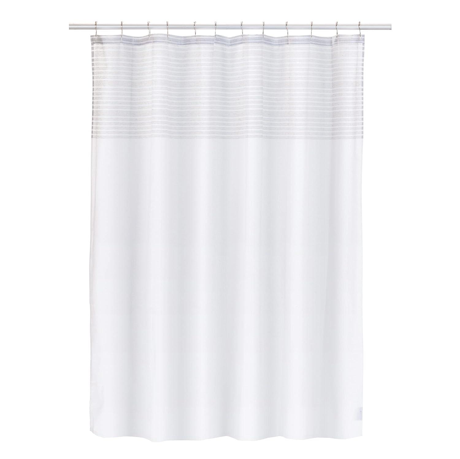 French Connection French Connection Striped 13 Piece Shower Curtain Set + Hooks