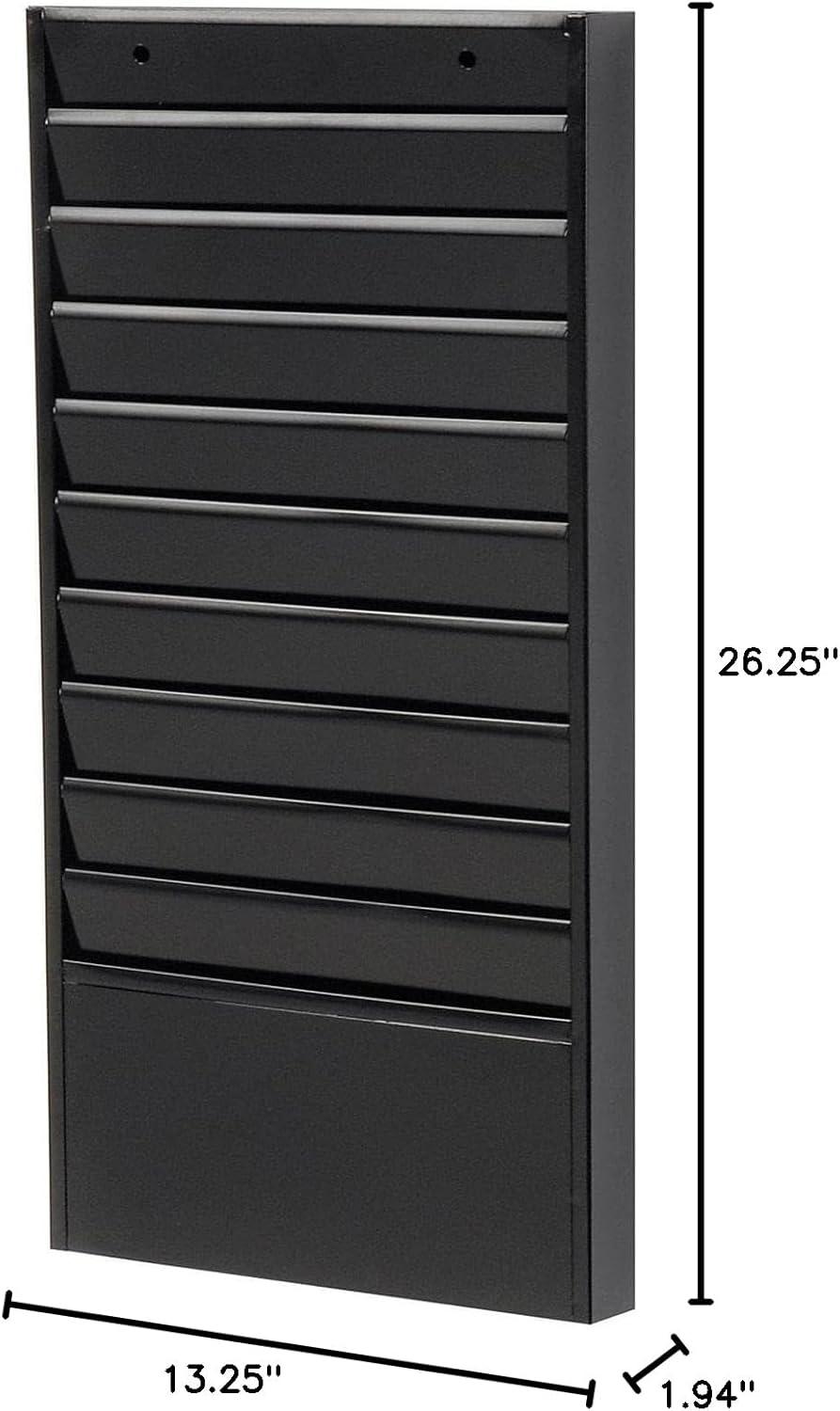 Global Industrial Stainless Steel Hanging Files Open