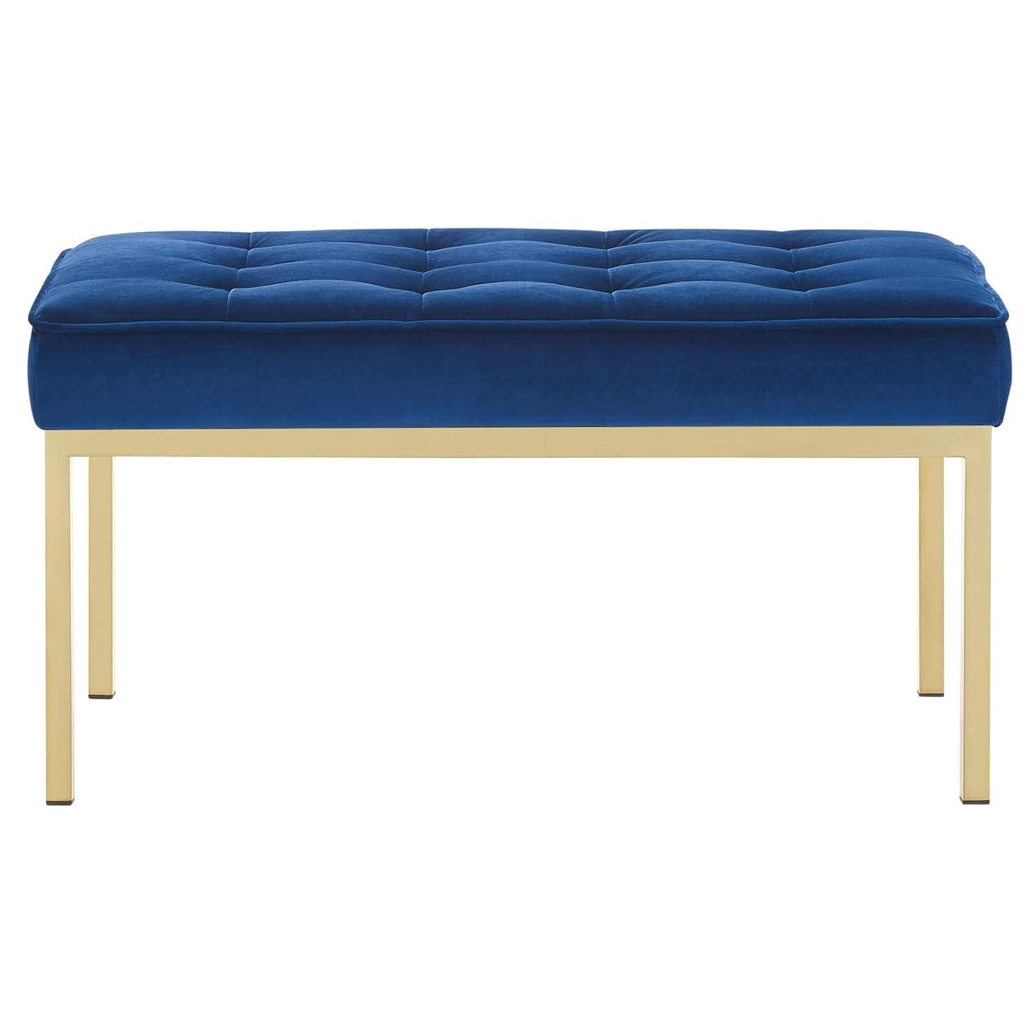 Modway Loft Tufted Vegan Leather Bench by Modway