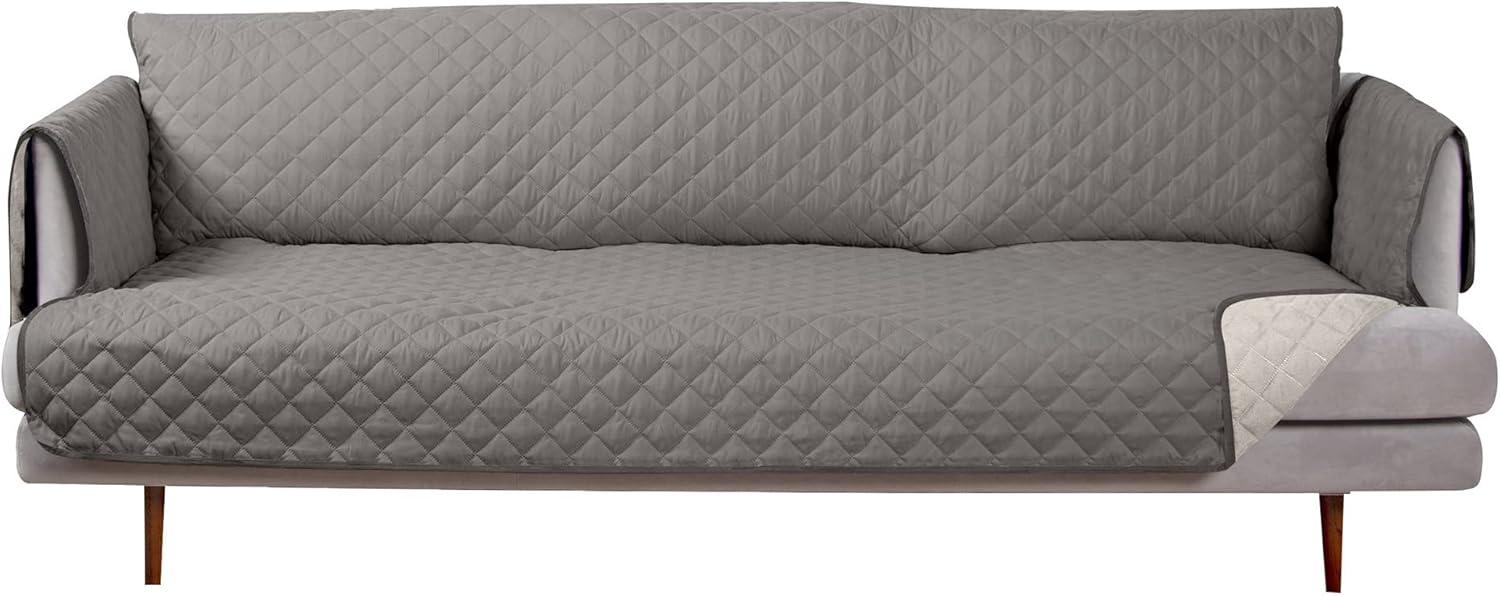 FurHaven Water Resistant Reversible Sofa Cover Furniture Protector