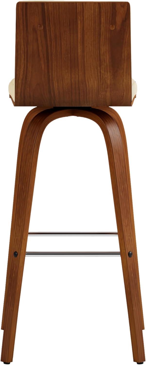 Hiram Solid Wood Swivel Bar & Counter Stool