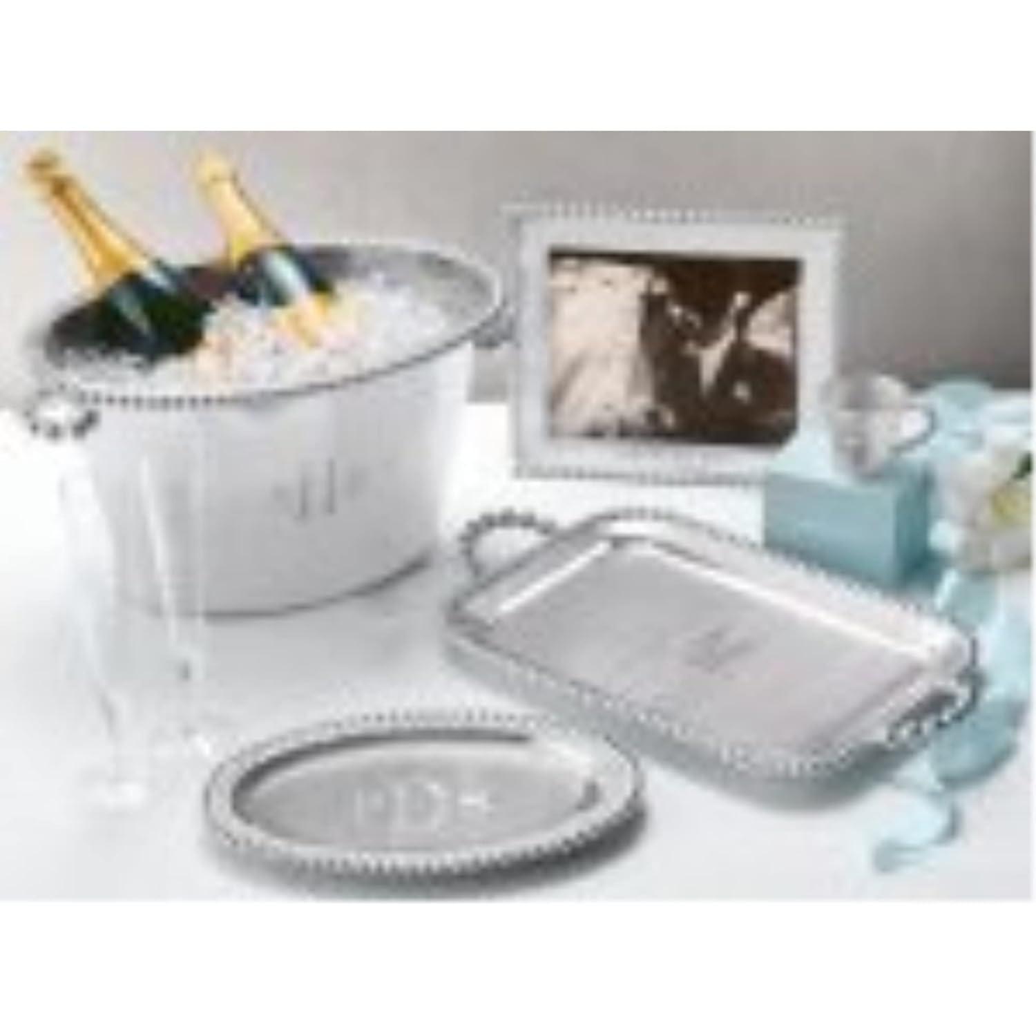 Mariposa String Of Pearls Aluminum Tray