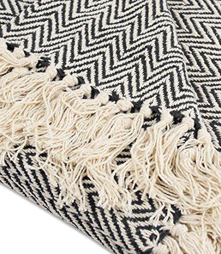 Design Imports Hand Woven Throw Blanket