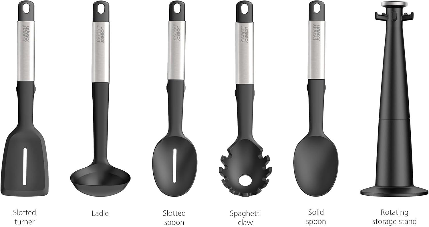 Joseph Joseph Elevate™ Silicone 5-Piece Utensil Set with Rotating Storage Stand