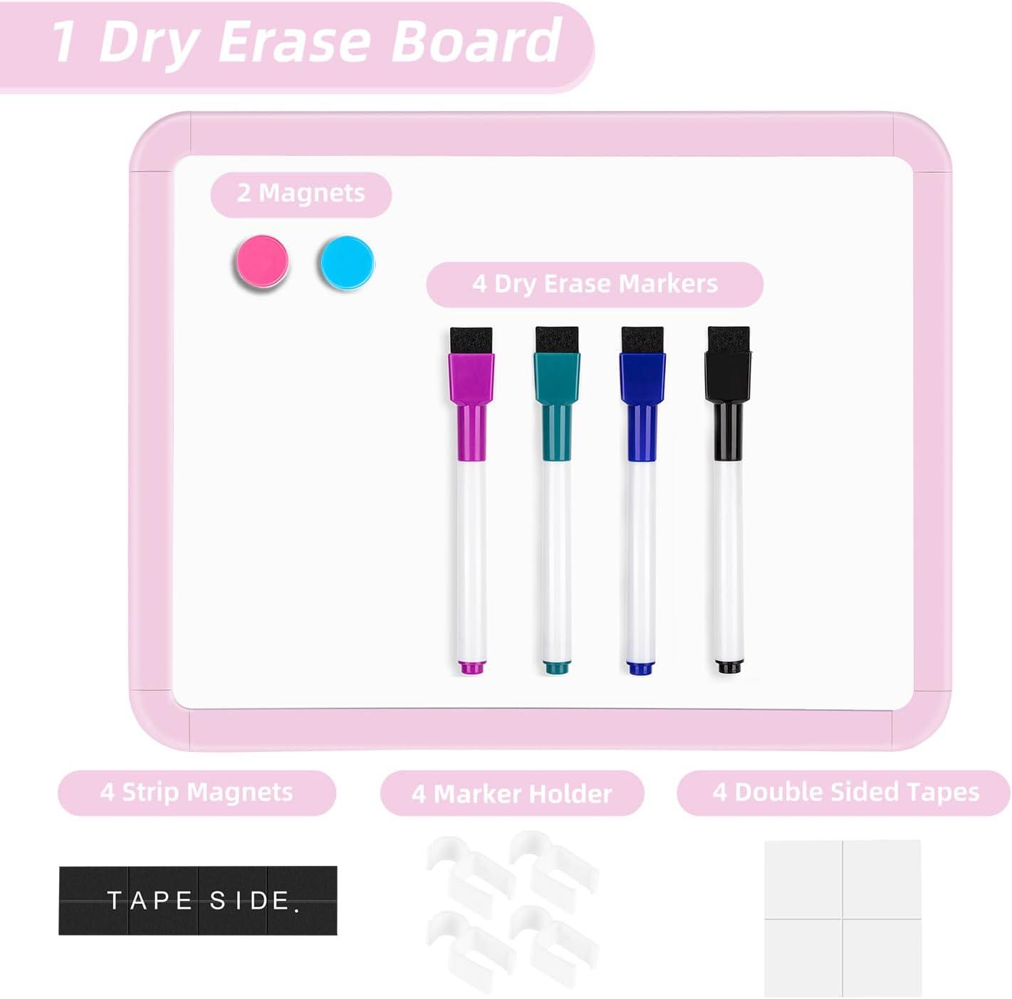 VUSIGN Small Dry Erase Whiteboard, 8.5 x 11 Inches White Board for Kids, Students, Fridge, Locker, Mini Dry Erase Board