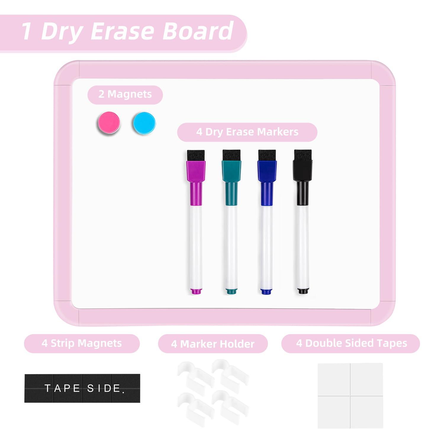 VUSIGN Small Dry Erase Whiteboard, 8.5 x 11 Inches White Board for Kids, Students, Fridge, Locker, Mini Dry Erase Board