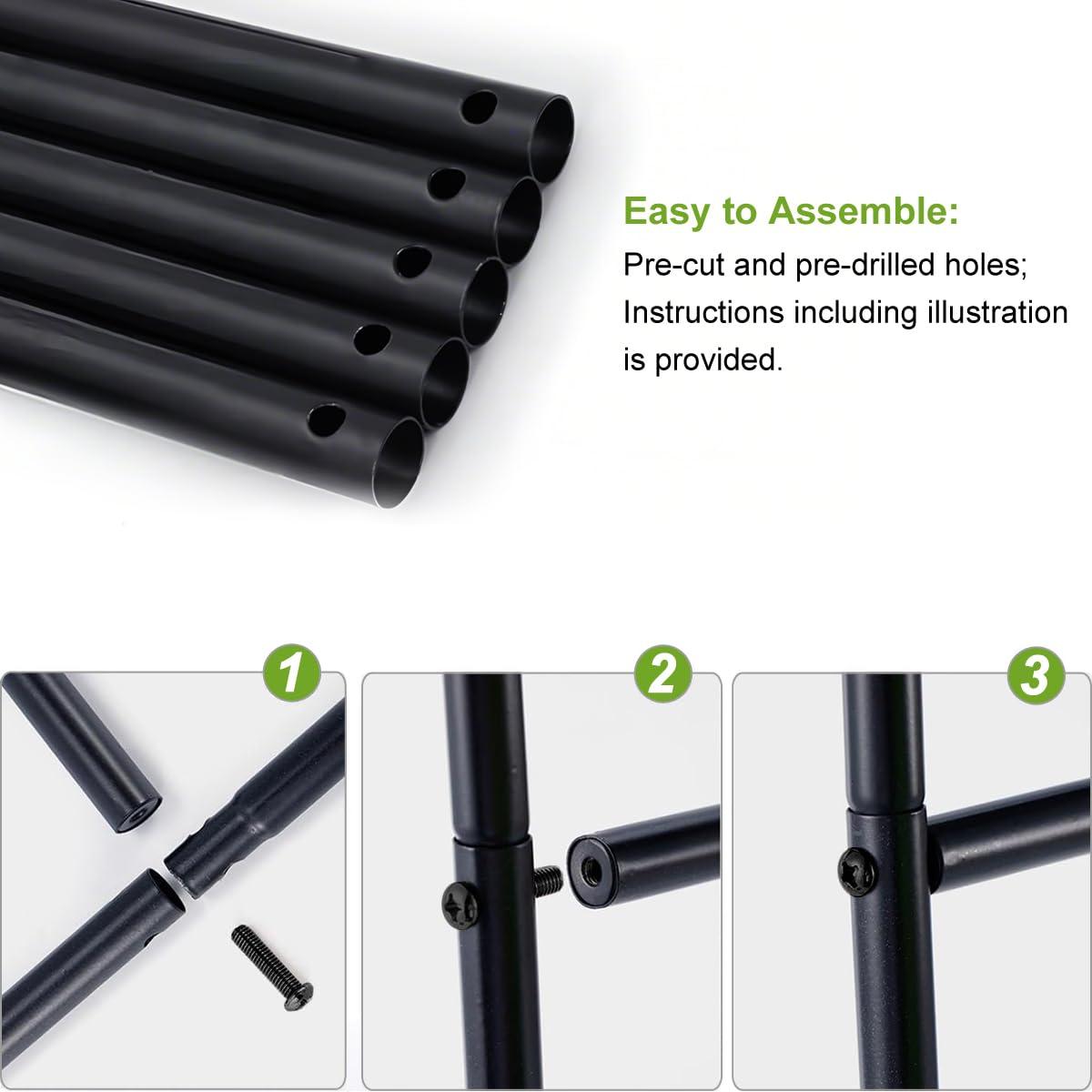 Metal Pergola Arbor,4.6 Feet Wide x7.9 Feet High Assemble Freely for Various Climbing Plant Wedding Garden Arch Bridal Party Decoration Wide Arbor