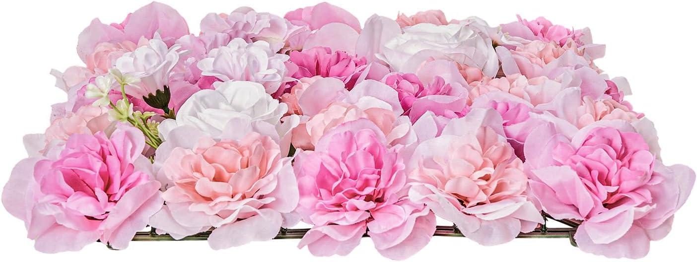 VEVOR Artificial Grass Wall Panels, 12 PCS 20 x 20 inch, 3D Combination Greenery Boxwood Panel for Indoor Outdoor Green Decor & Ivy Fence Covering, Privacy Backdrop Wall Hedge Screen for Garden