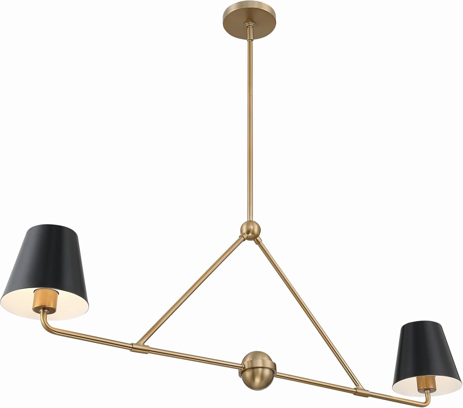 Crystorama Lighting Xavier 2 - Light Chandelier in  Vibrant Gold