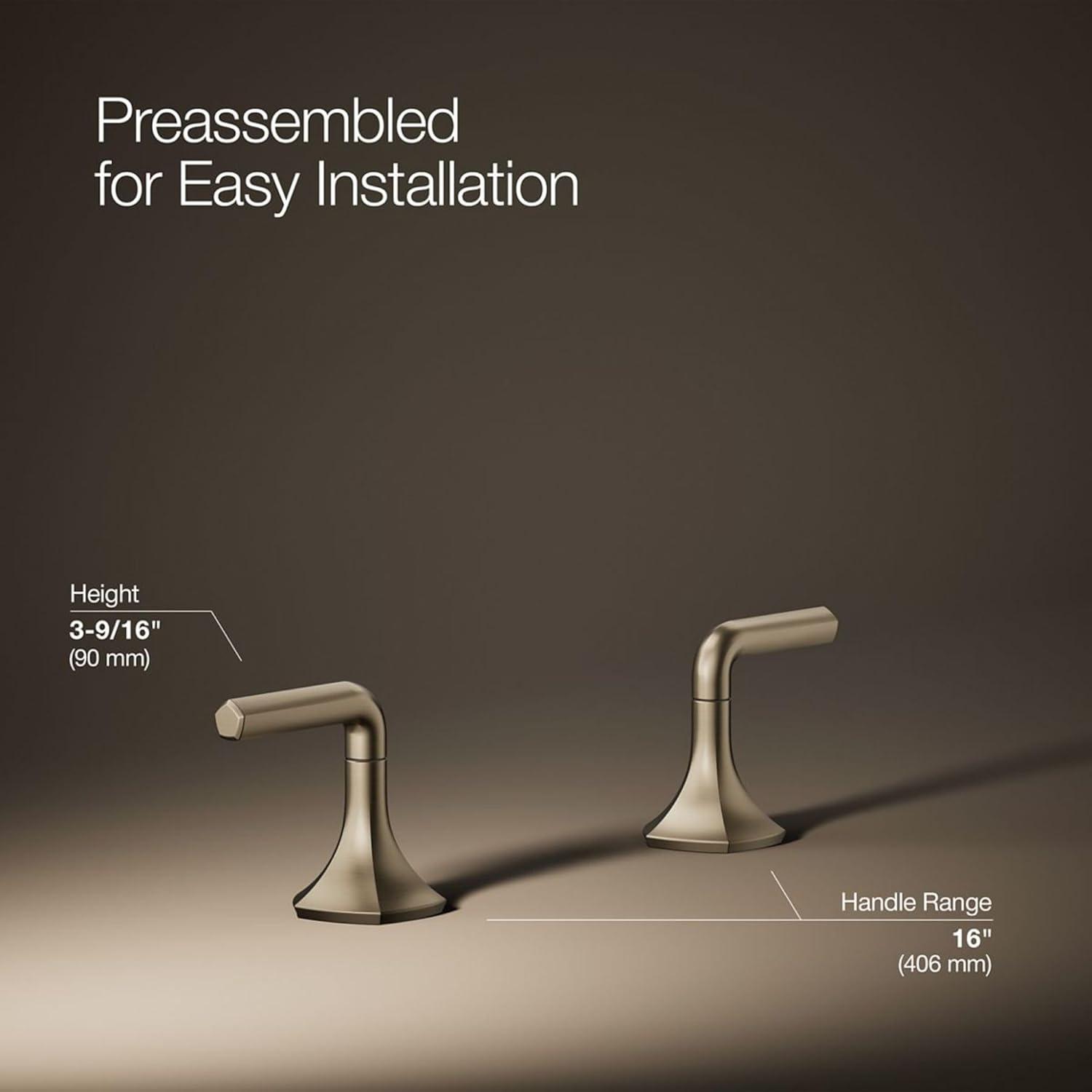 Occasion Lever Bathroom Sink Faucet Handles, 3.56" H x 16" W