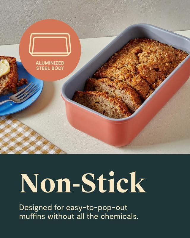 Gray Non-Stick Ceramic 1 lb Loaf Pan