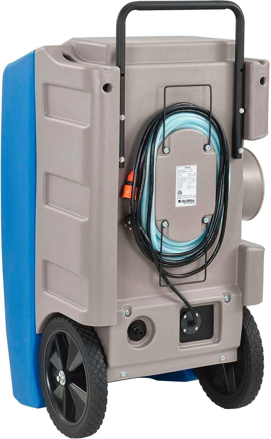 Commercial Blue and Gray Industrial Dehumidifier with Pump