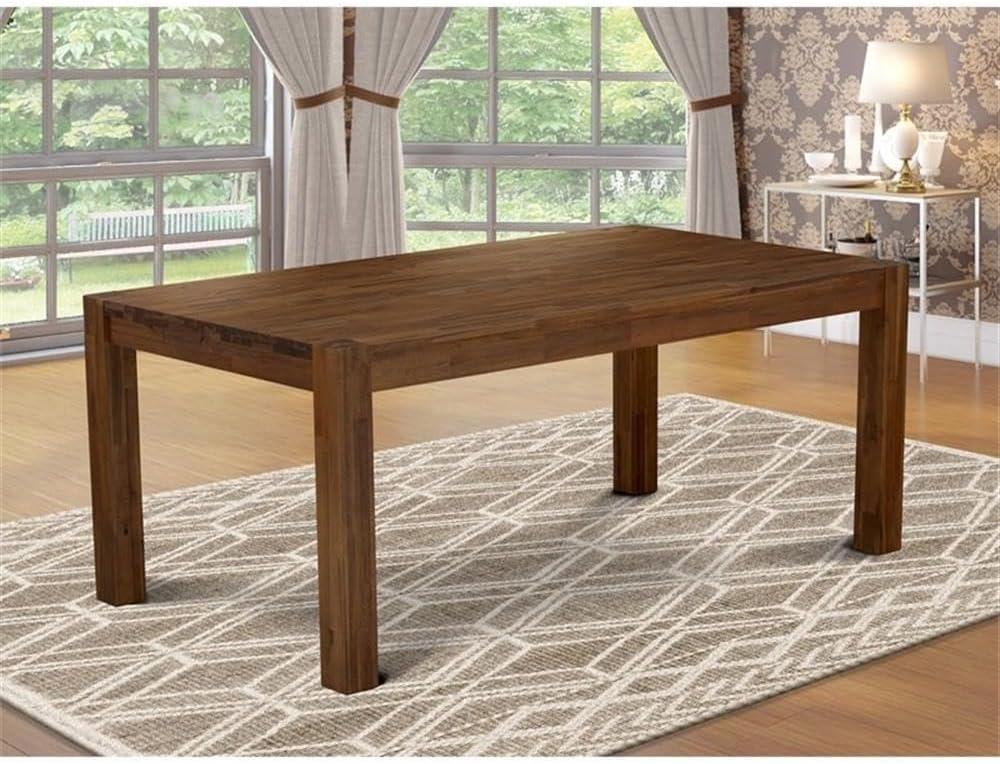 Antique Walnut Rectangular Reclaimed Wood Dining Table