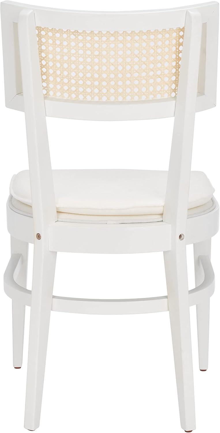 Galway Cane Dining Chair - DCH1007 - White/Natural - Safavieh