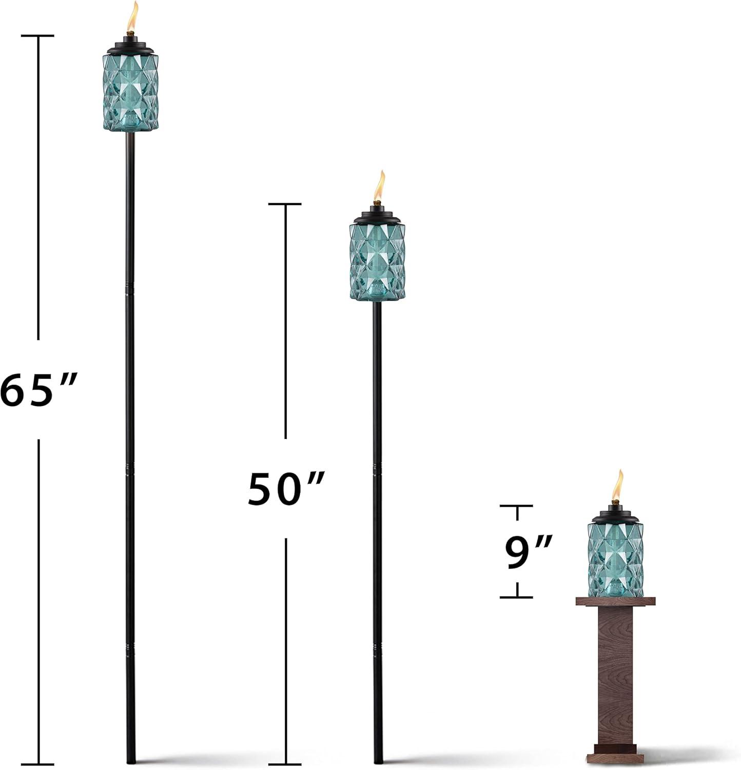 TIKI® Brand Easy Install 65 Inch TIKI Torch Topaz Blue