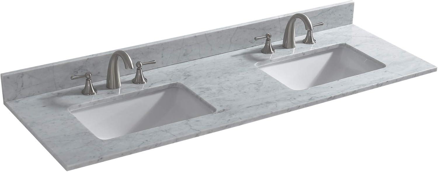 WOODBRIDGE 61" Double Bathroom Vanity Top CAVT6122D-8
