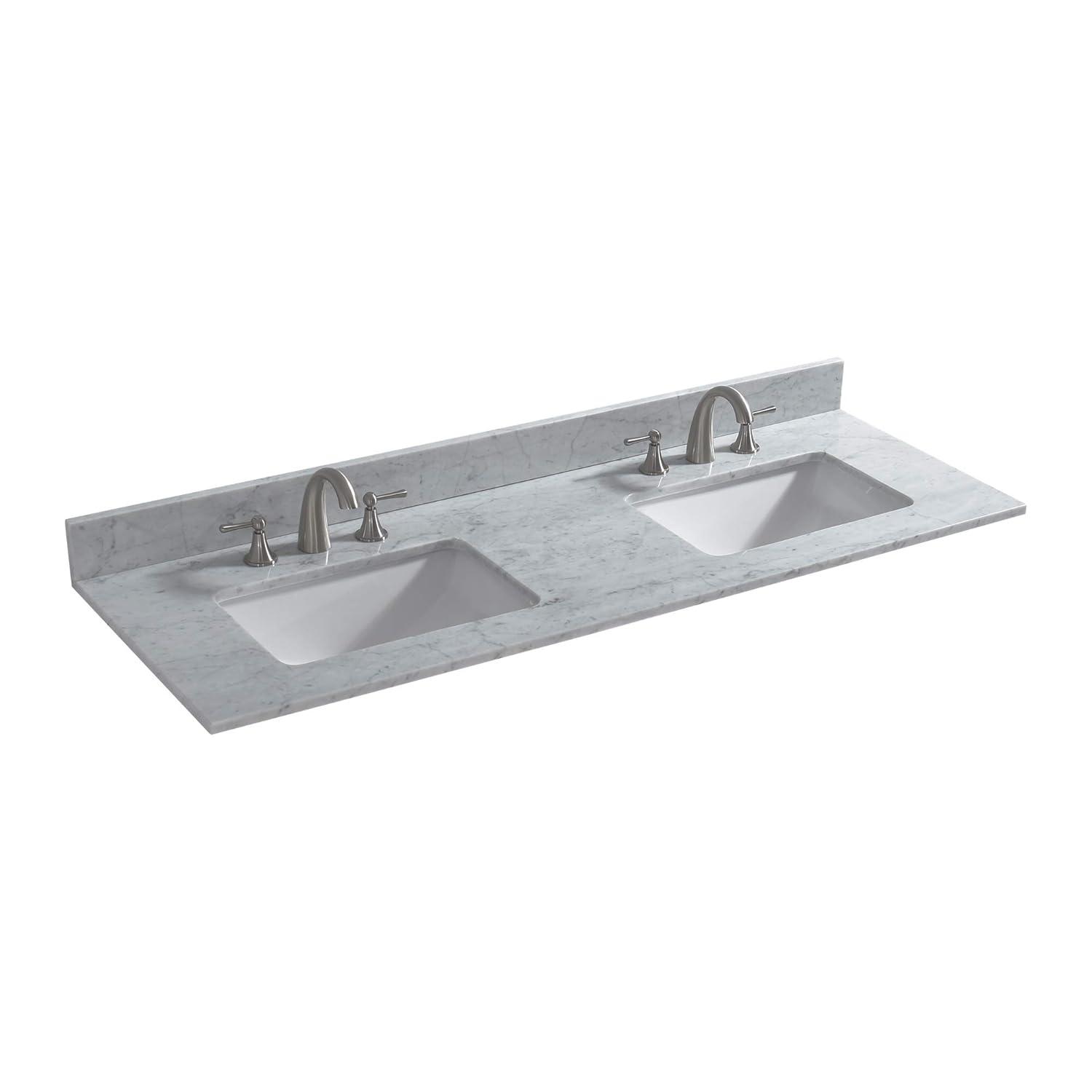 WOODBRIDGE 61" Double Bathroom Vanity Top CAVT6122D-8