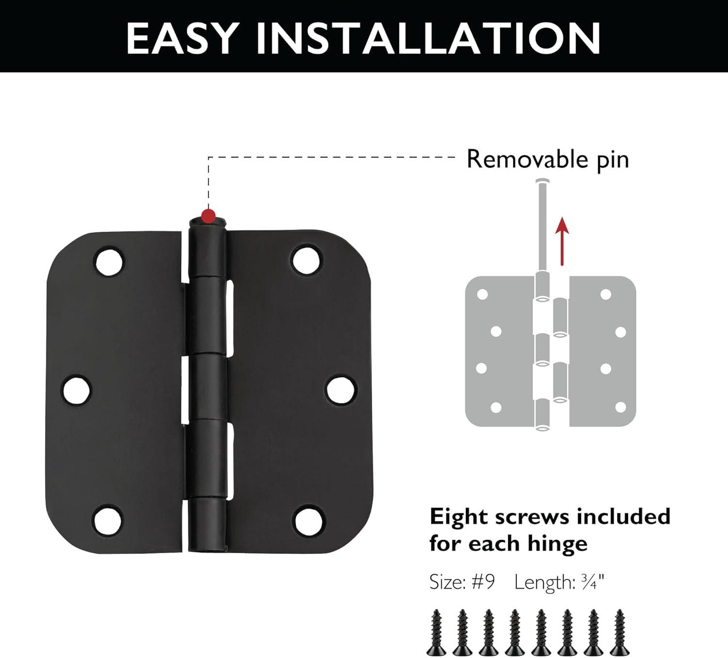 3.5" H x 3.5" W Butt Bearing Door Hinge (Set of 10)