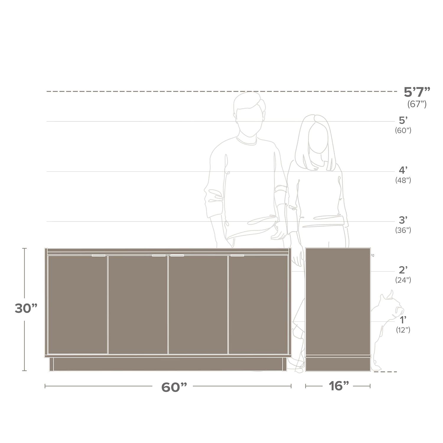 Wade Logan® Chaunta 60" Wide Sideboard