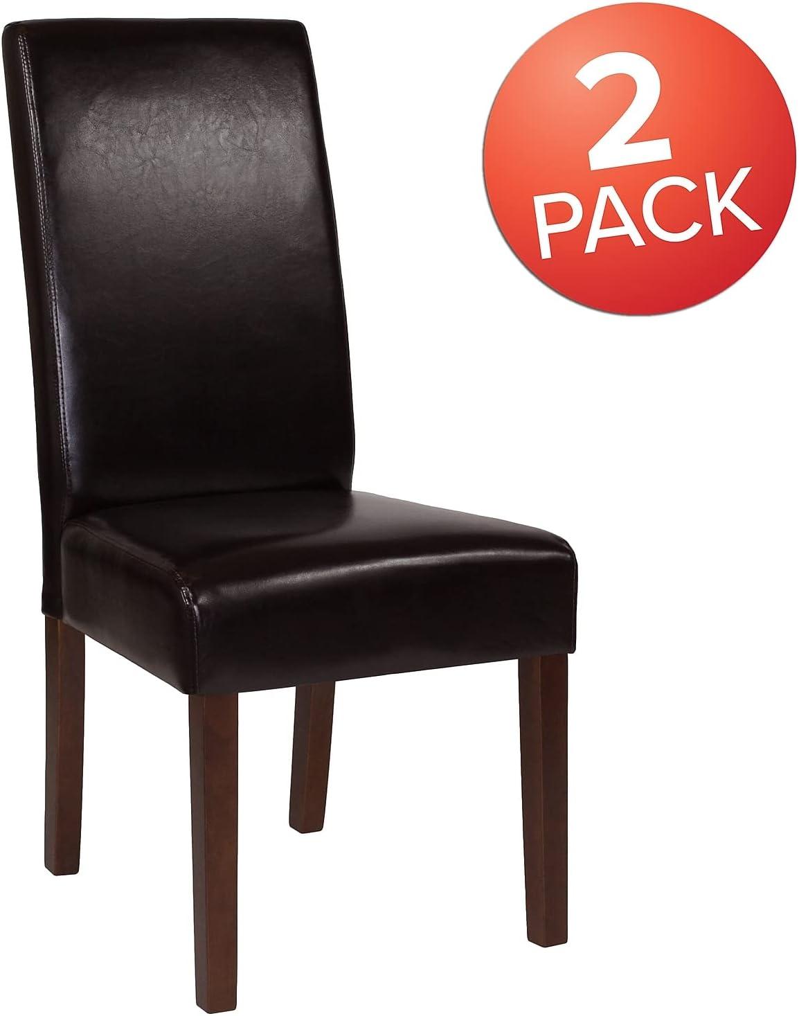 Greenwich Brown LeatherSoft Parsons Dining Side Chairs