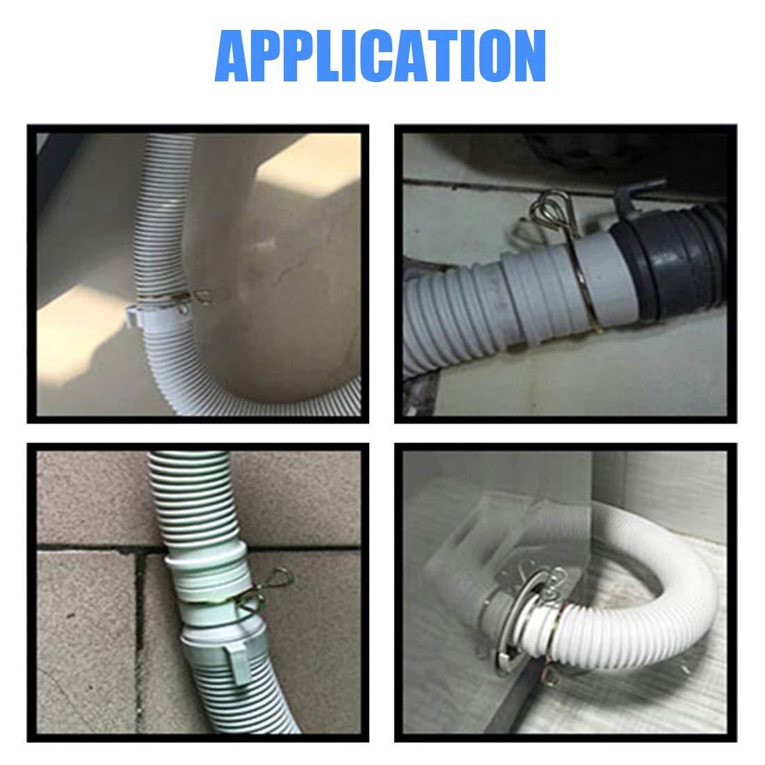 Glarks 290Pcs Fuel Line Hose Water Pipe Air Tubing Spring Clips Clamps Assortment Kit - Size 5-13MM