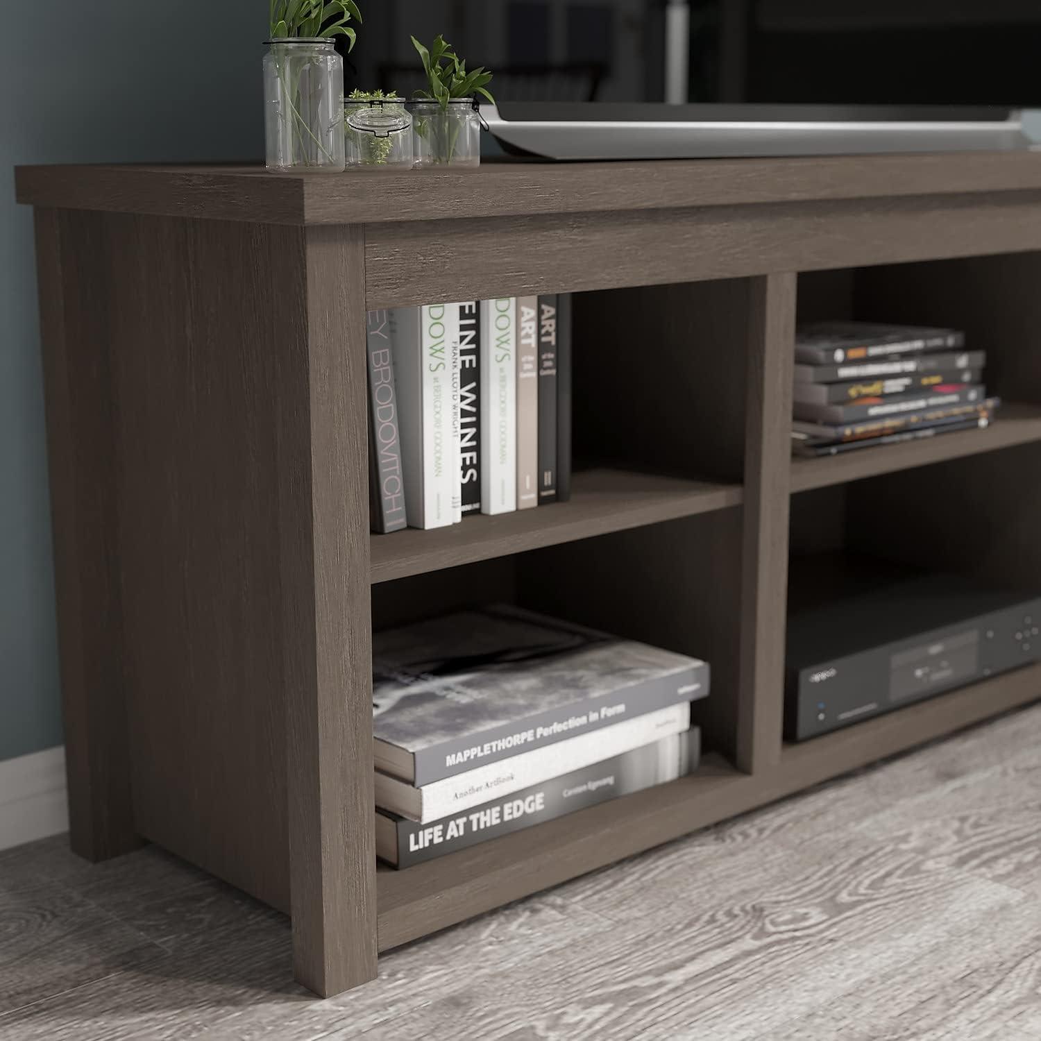 Flash Furniture Kilead Collection 3 Shelves Modern TV Stand, Espresso