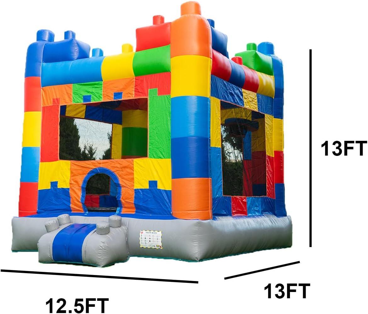 Colorful Commercial Grade Inflatable Bounce House with Slide