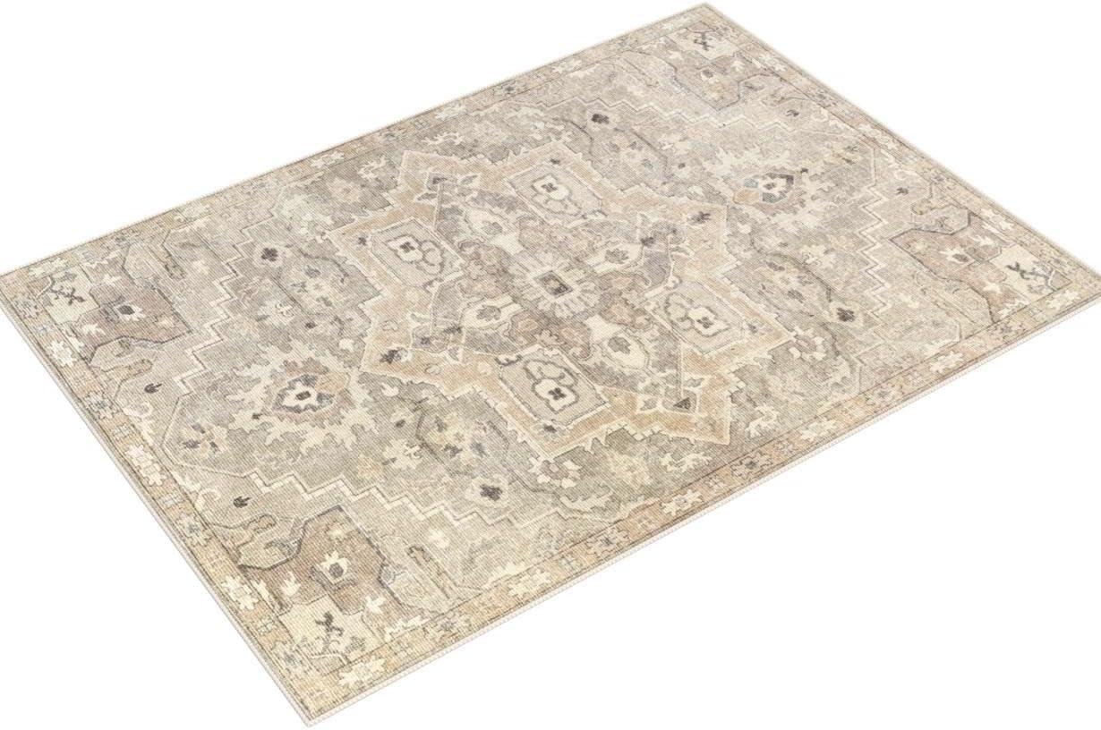 Becki Owens x Livabliss Elle Oriental Light Gray/Beige Area Rug