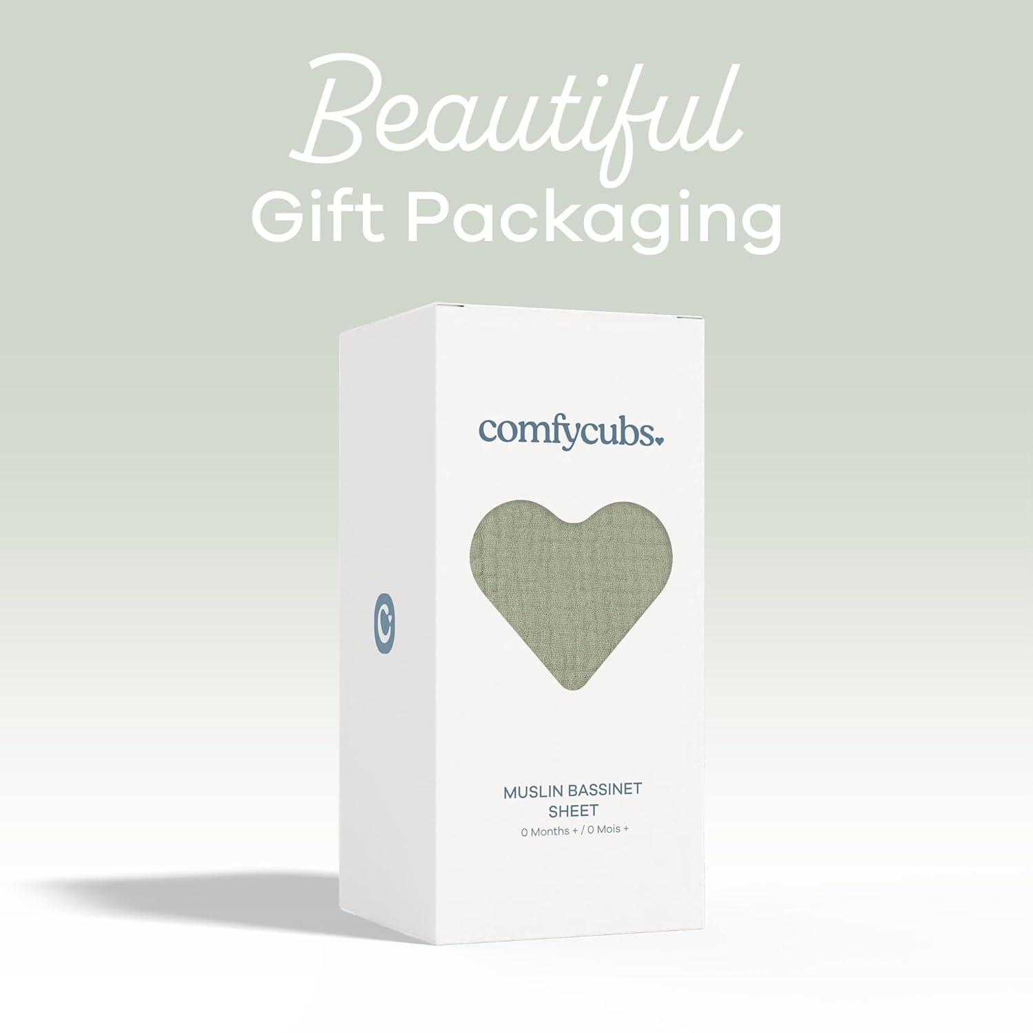 Comfy Cubs Fiited Sheets Cotton Blend Fitted Bassinet Sheet