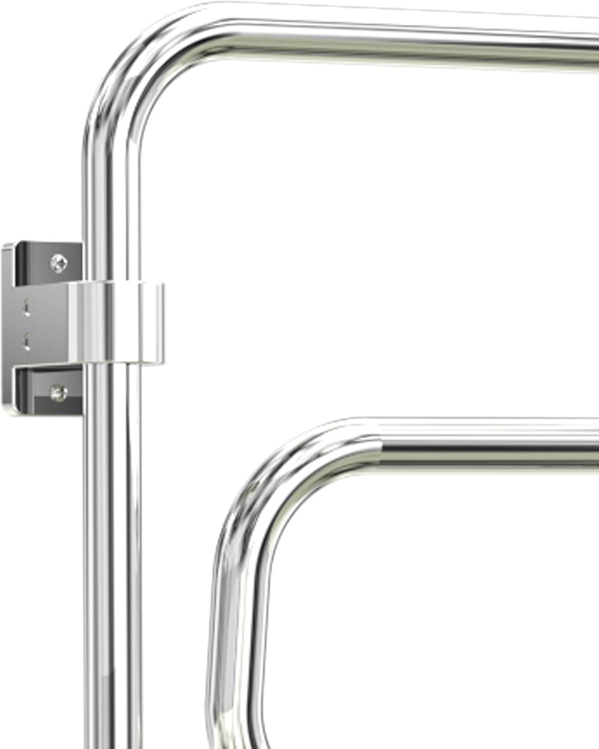 Elements Towel Warmer, Polished Chrome, Plug-in, 4 Bars