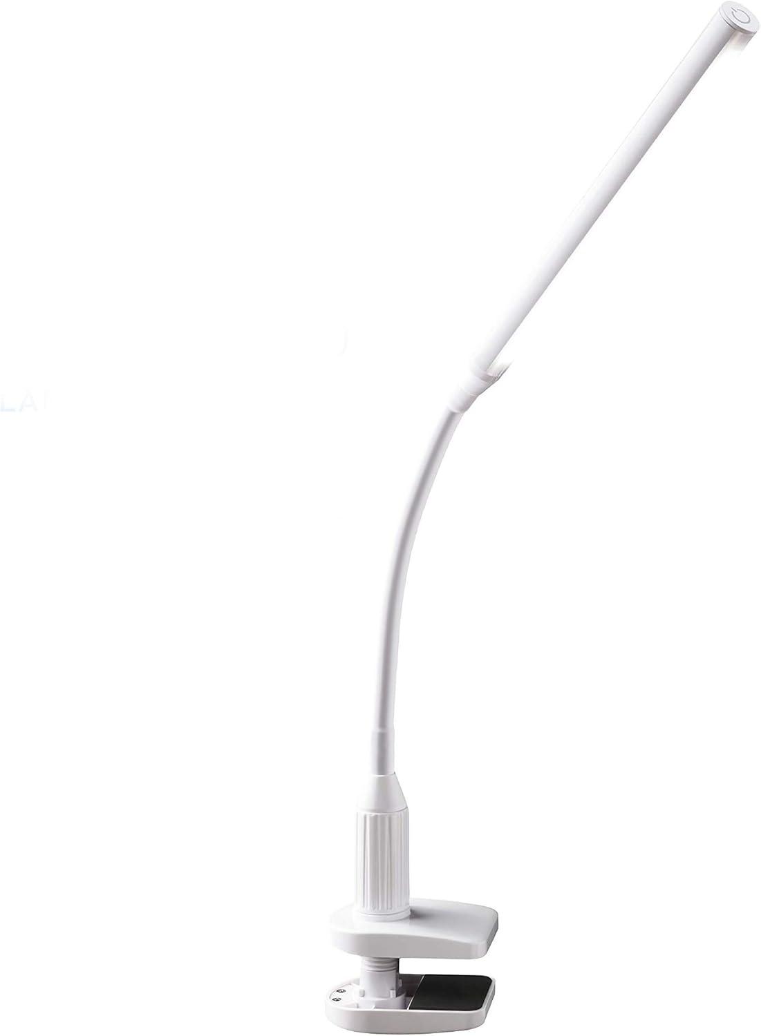 Adjustable Touch Dimmer White Clip-On LED Lamp