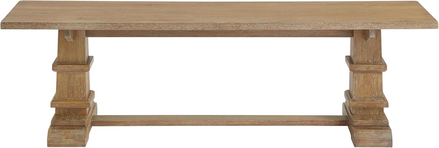 Joanna Dining Bench Rustic Brown - Crosley