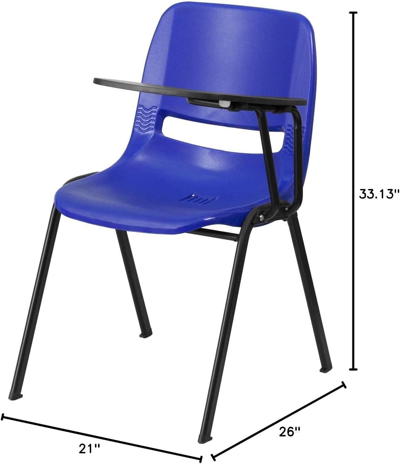 Flash Furniture Westley Ergonomic Shell Chair with Left Handed Flip-Up Tablet Arm