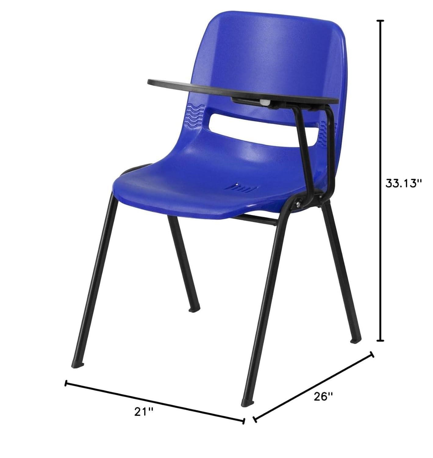 Flash Furniture Westley Ergonomic Shell Chair with Left Handed Flip-Up Tablet Arm