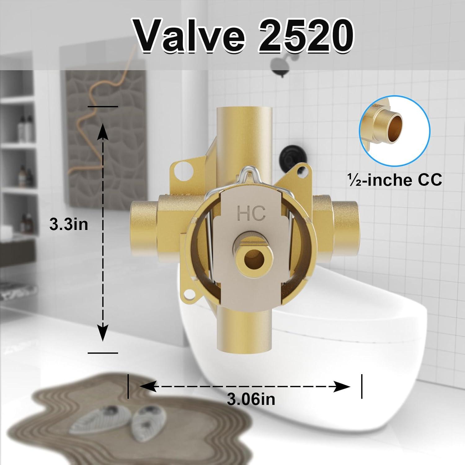 M-Pact Posi-Temp IPS Connection Pressure Balancing Valve