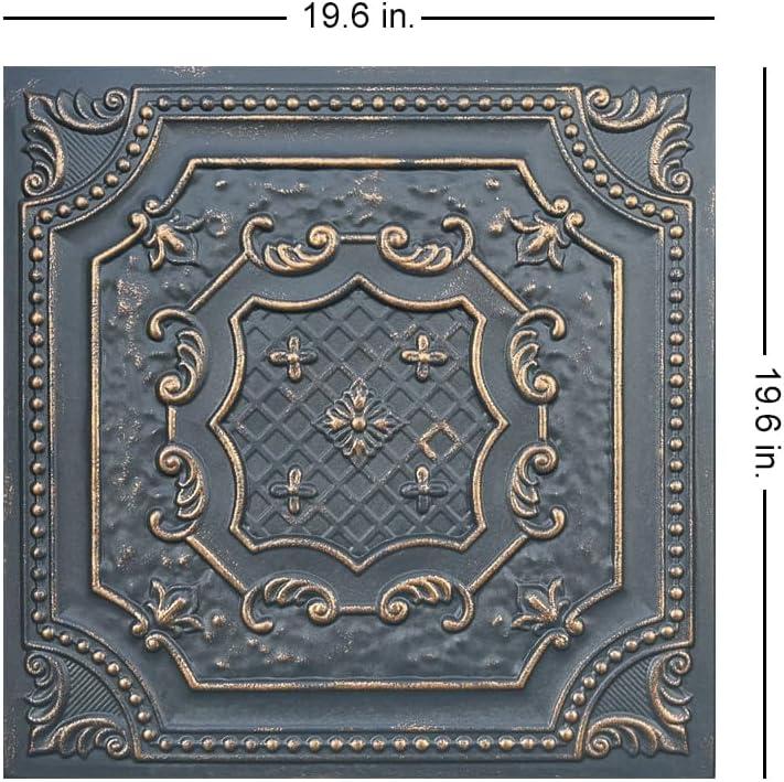 Bijou And Bee Bee 1.6 Ft. x 1.6 Ft. Glue-Up Polystyrene Ceiling Tile