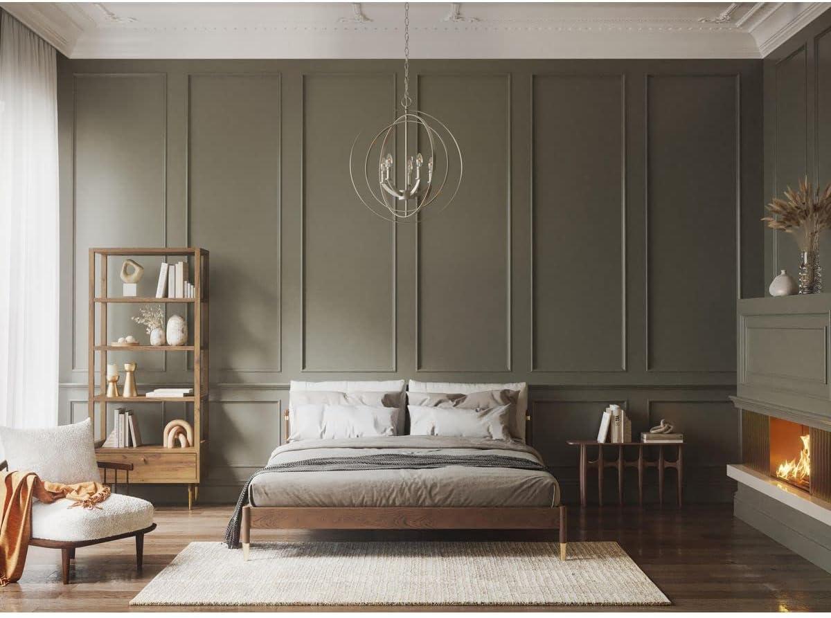 Progress Lighting Equinox 5-Light Chandelier Pendant, Steel, Polished Nickel, No Shade