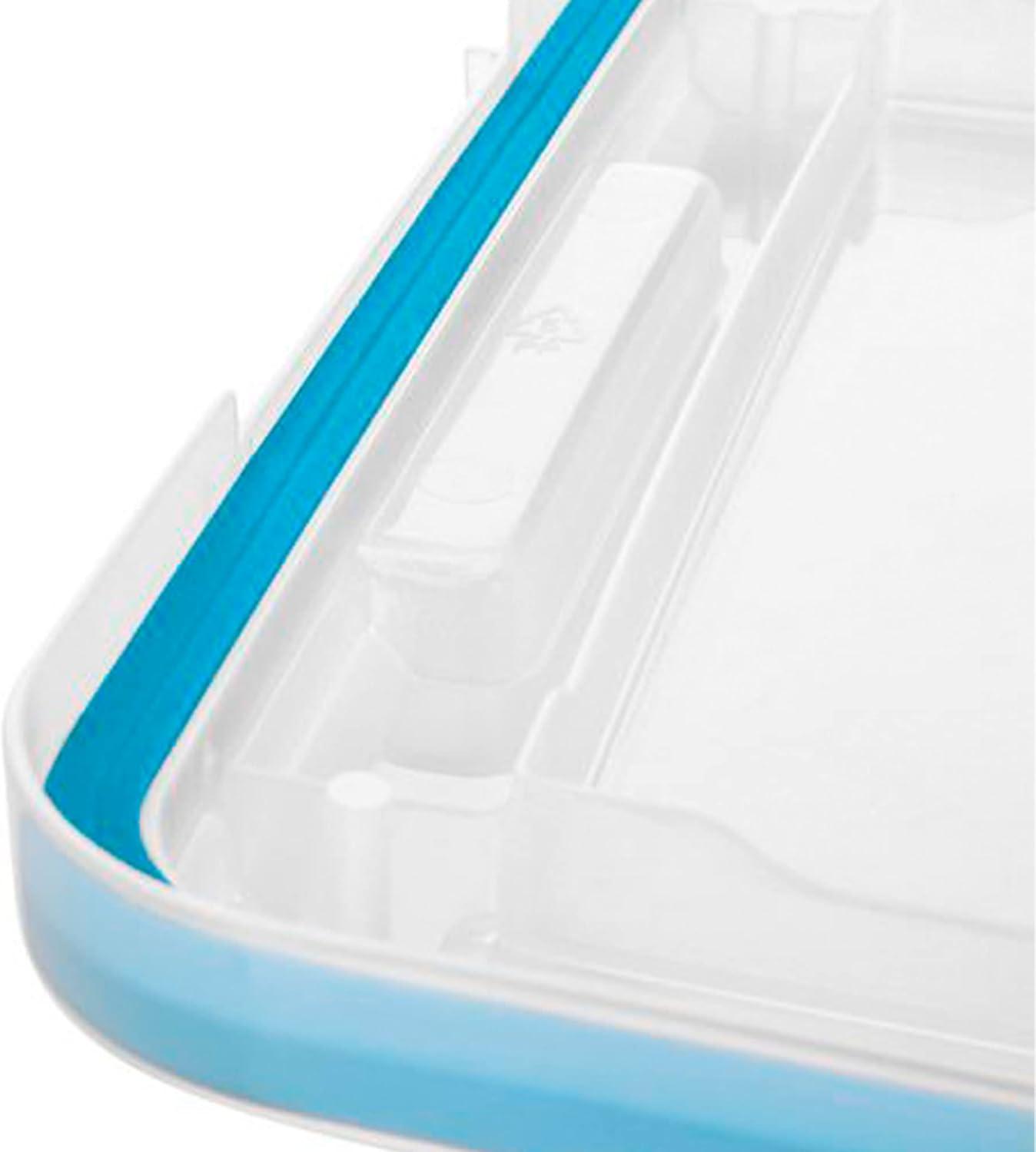 Sterilite Clear Plastic Storage Bin w/ Gasket Latch Lid