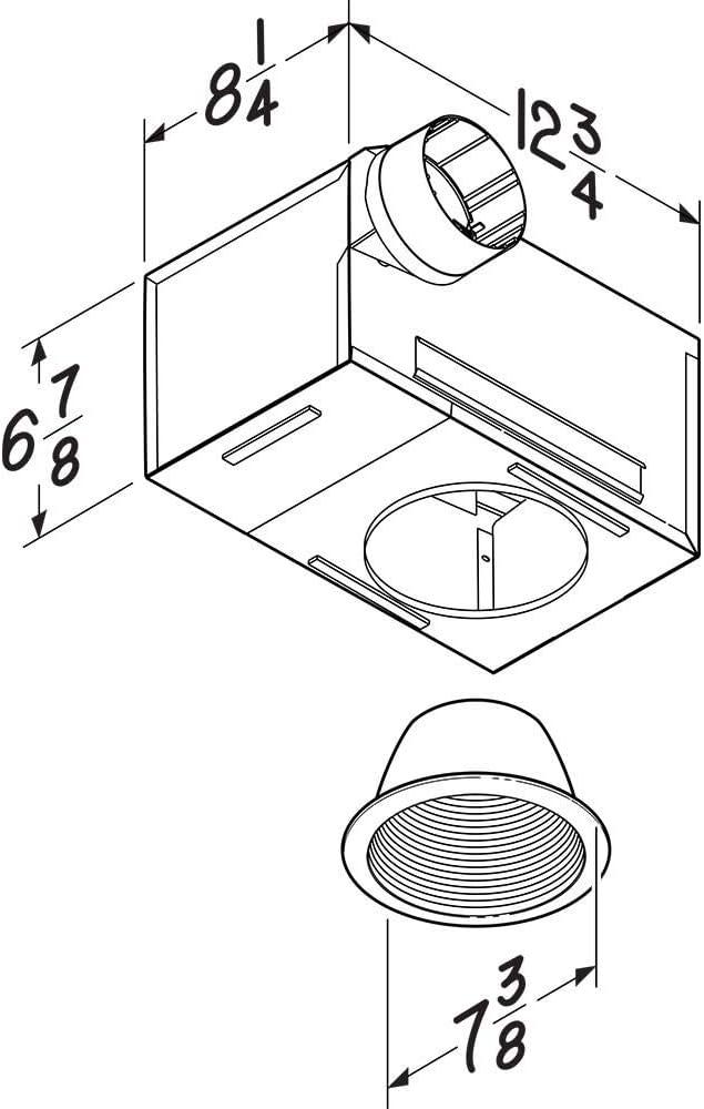 70 CFM Bathroom Fan